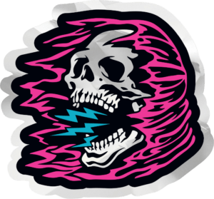 Soar is Dead skull sticker