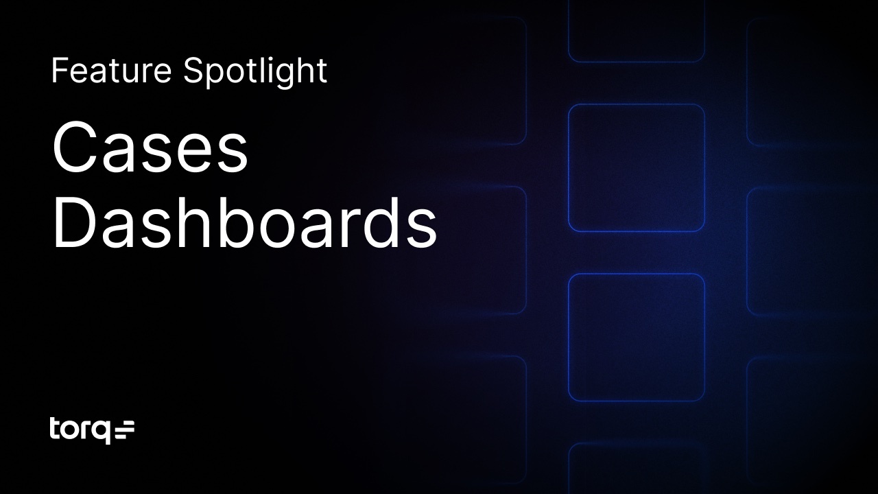 SOC dashboards showing real-time case metrics, SLA tracking, and operational trends in Torq HyperSOC.