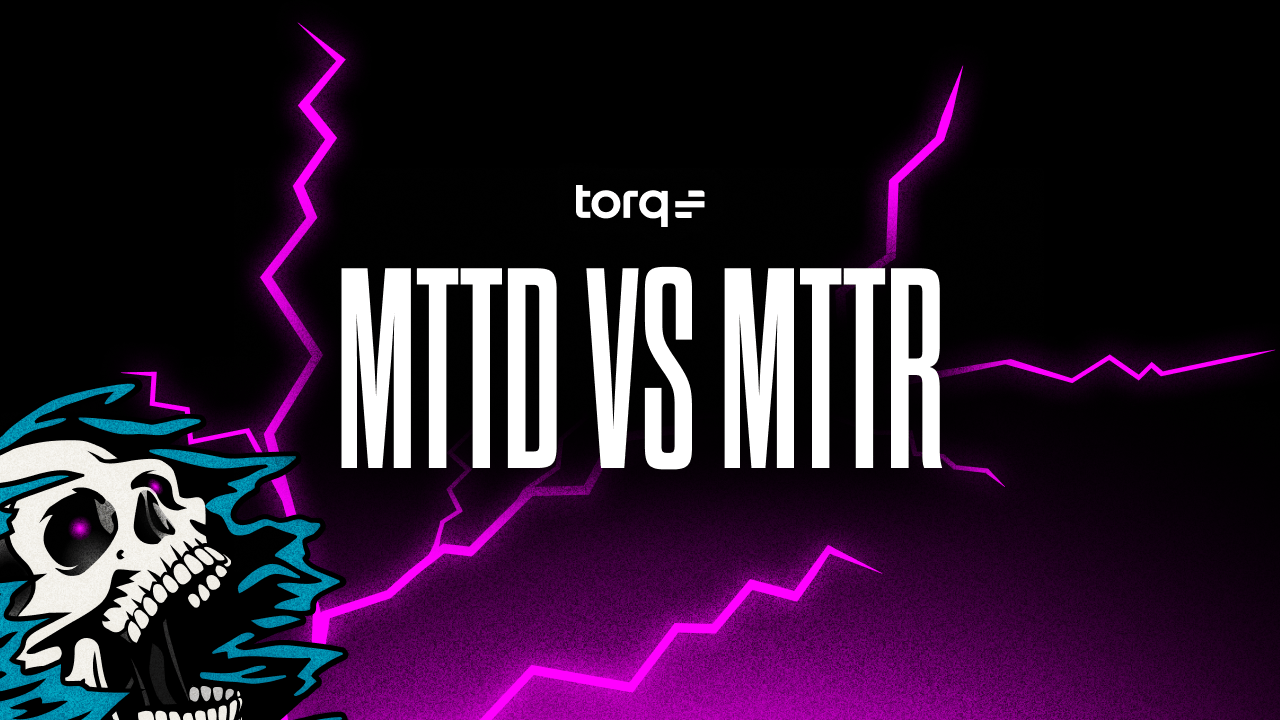 MTTD vs MTTR metrics comparison