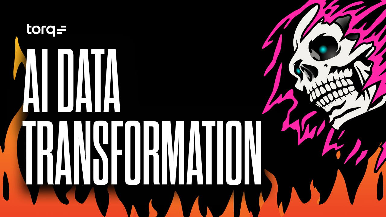 AI data transformation process in modern security automation with Torq platform